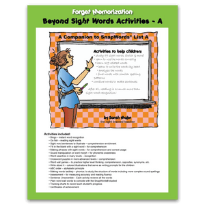 Beyond Sight Words Activities A (Download) - Child1st Publications