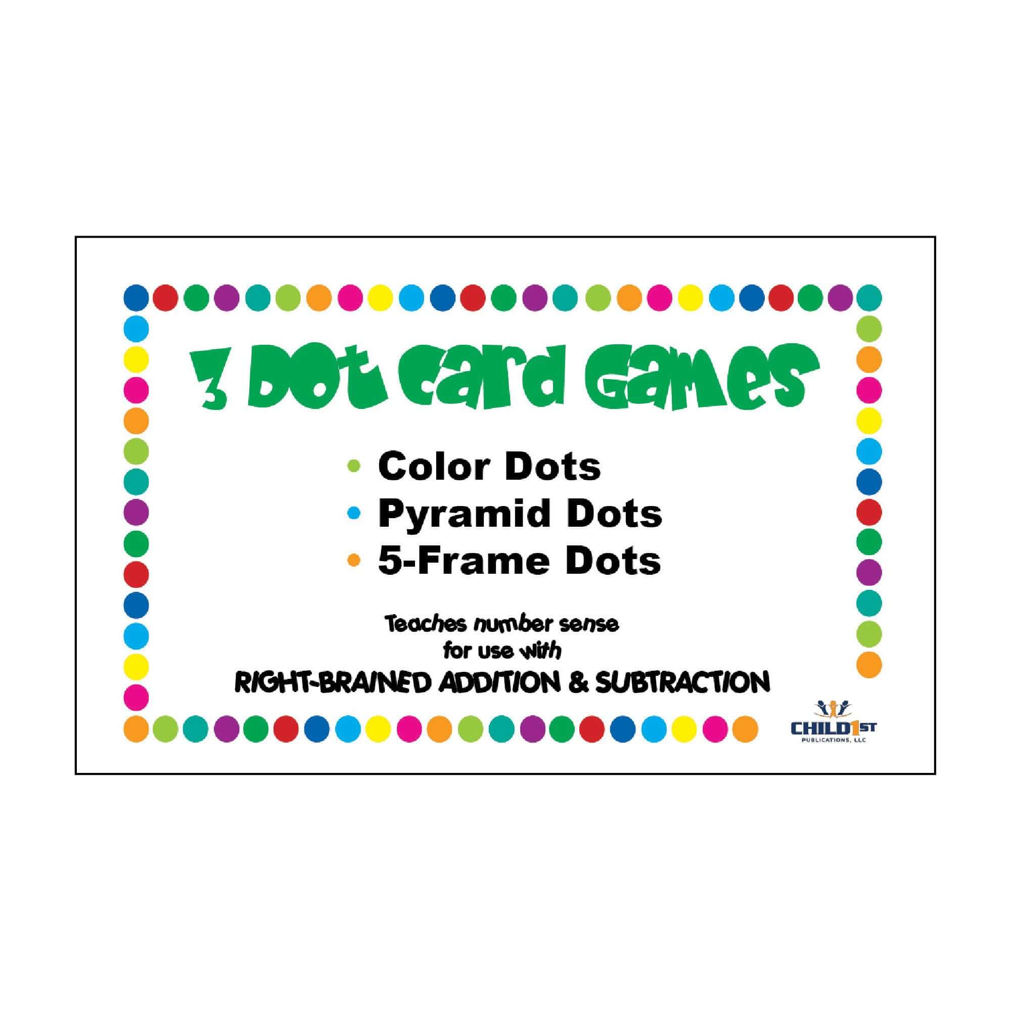 Right-Brained Addition & Subtraction Dot Cards