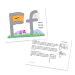Load image into Gallery viewer, Alphabet Teaching Cards Sample Card F
