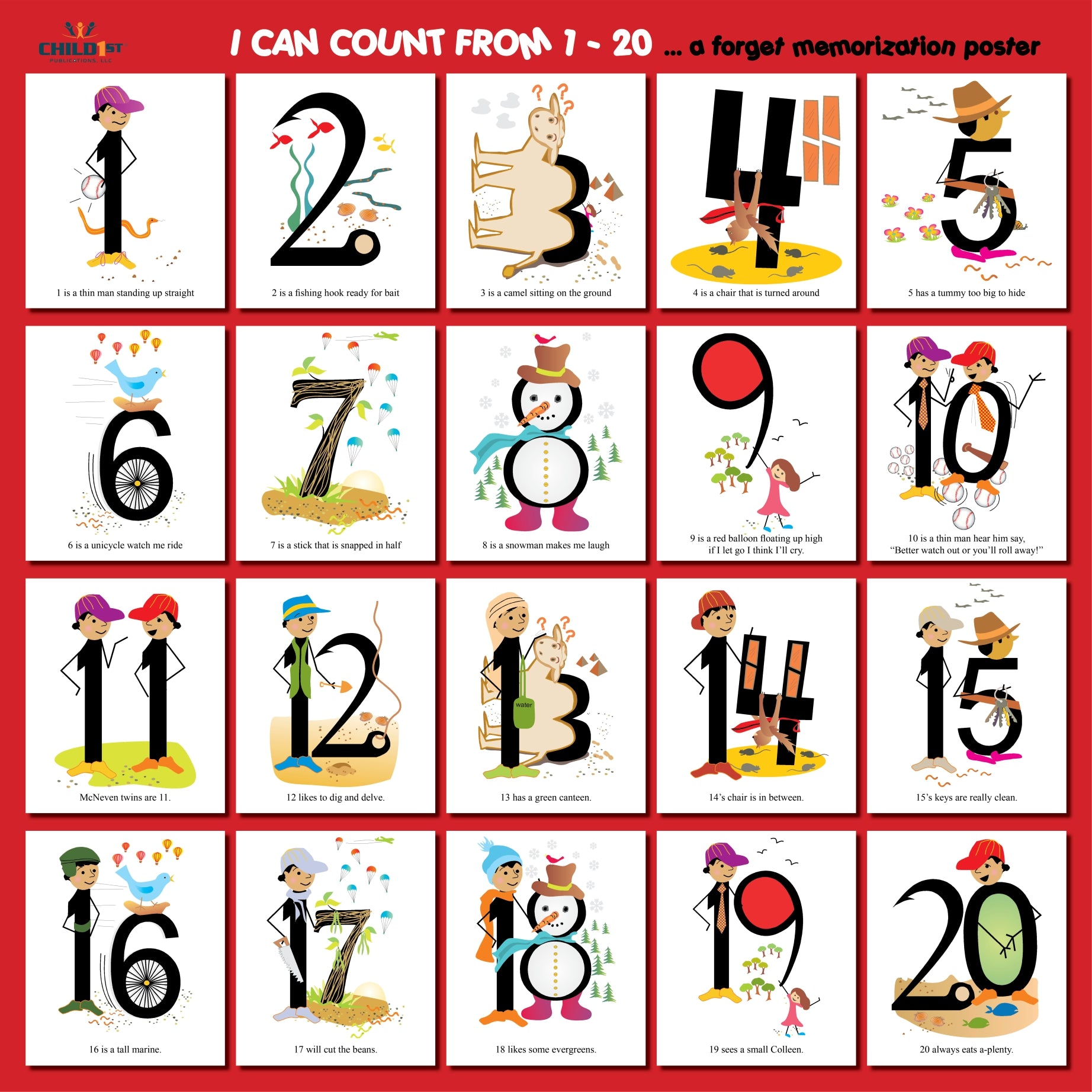 I Can Count from 1 to 20 Poster