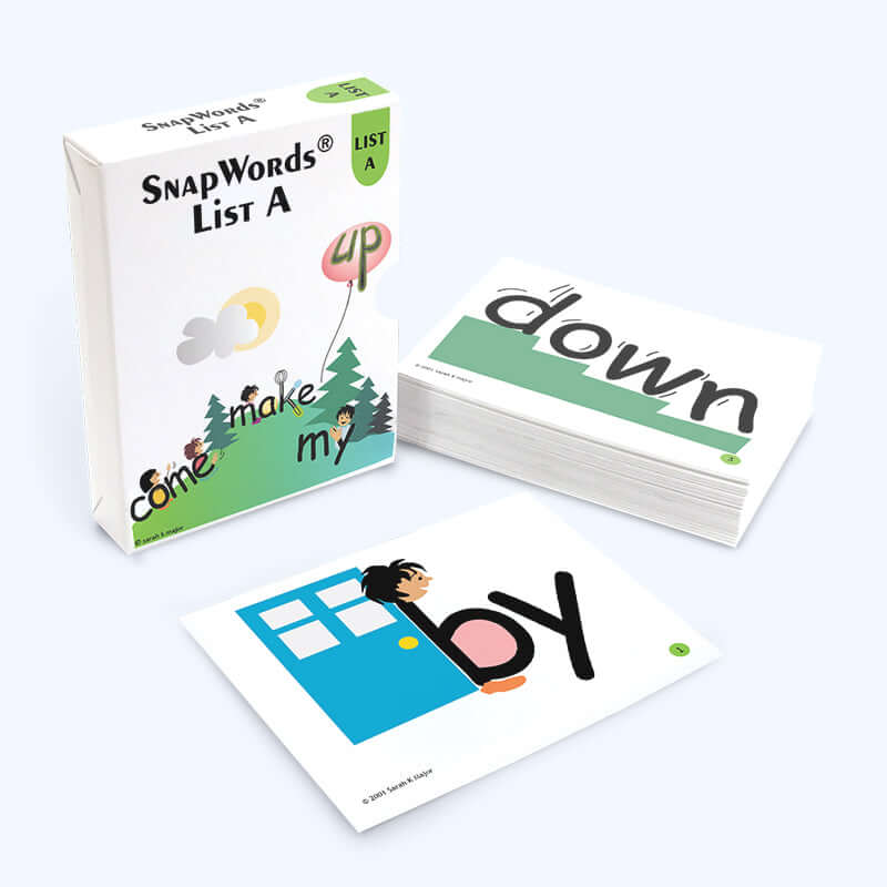 SnapWords® List A Teaching Cards