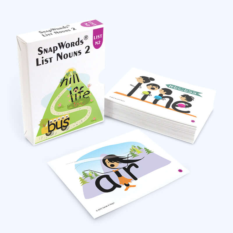 SnapWords® Nouns List 2 Teaching Cards