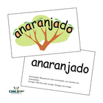 Load image into Gallery viewer, SnapWords® Spanish Teaching Card ANARANJADO
