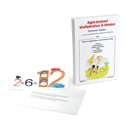 Right-Brained Multiplication & Division Teaching Cards
