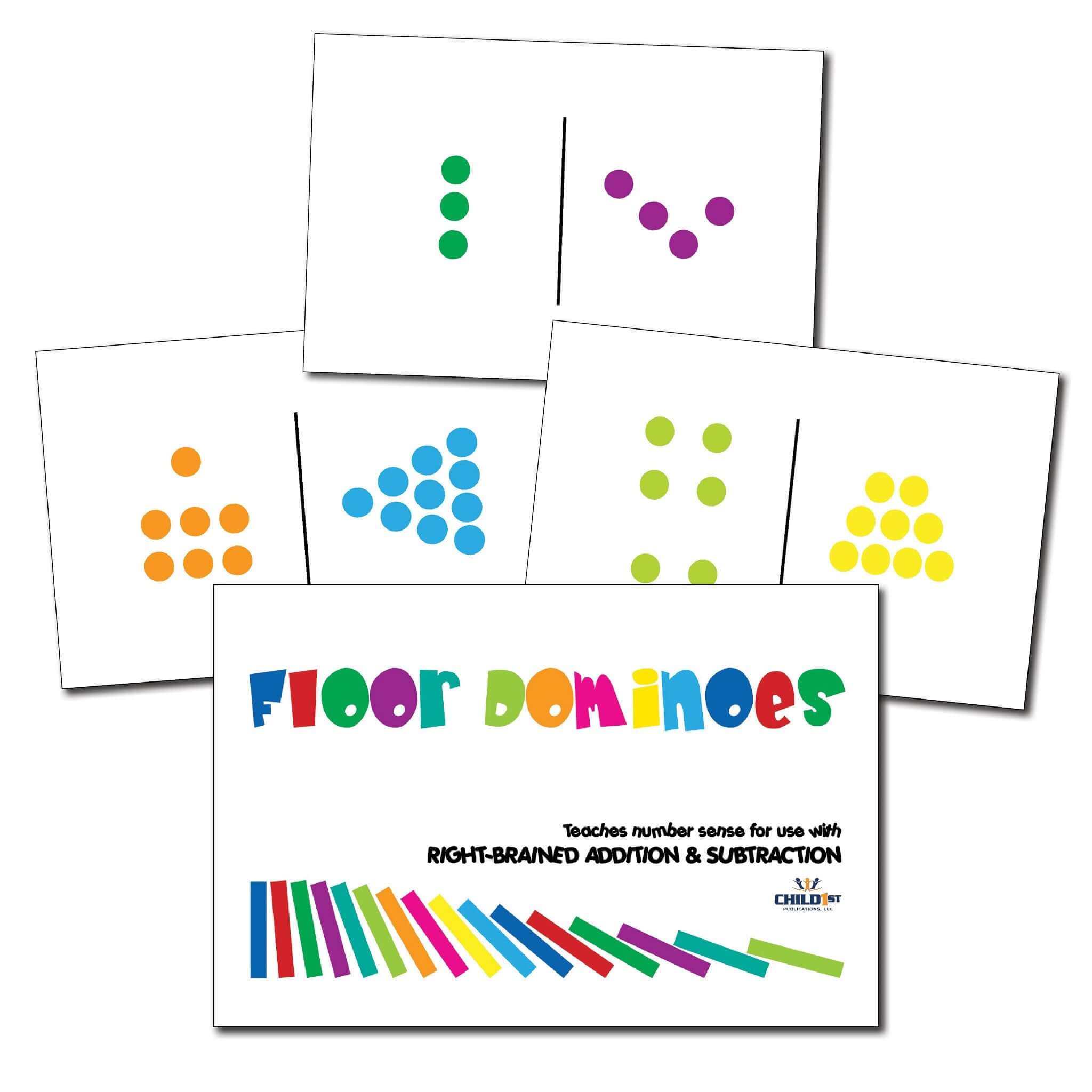 Right-Brained Addition & Subtraction Domino Cards