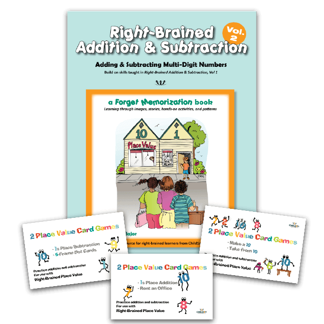 Right-Brained Addition & Subtraction Volume 2 Book & Games
