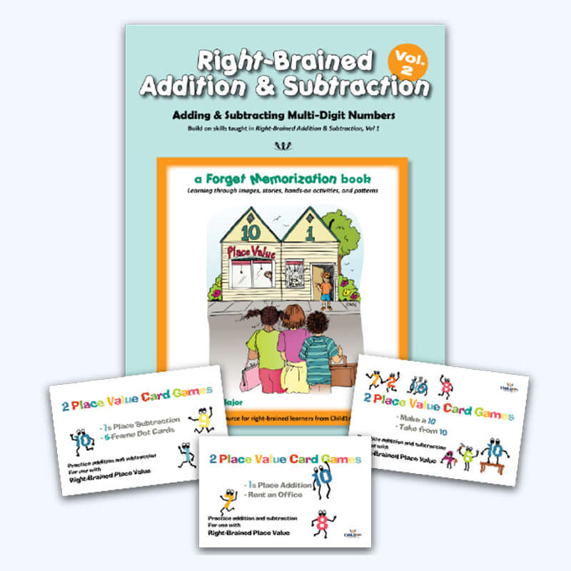 Right-Brained Addition & Subtraction Volume 2 Book & Games