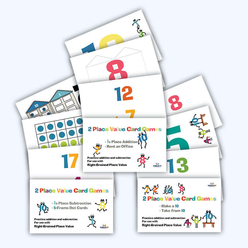 Right-Brained Addition & Subtraction Volume 2 Card Games