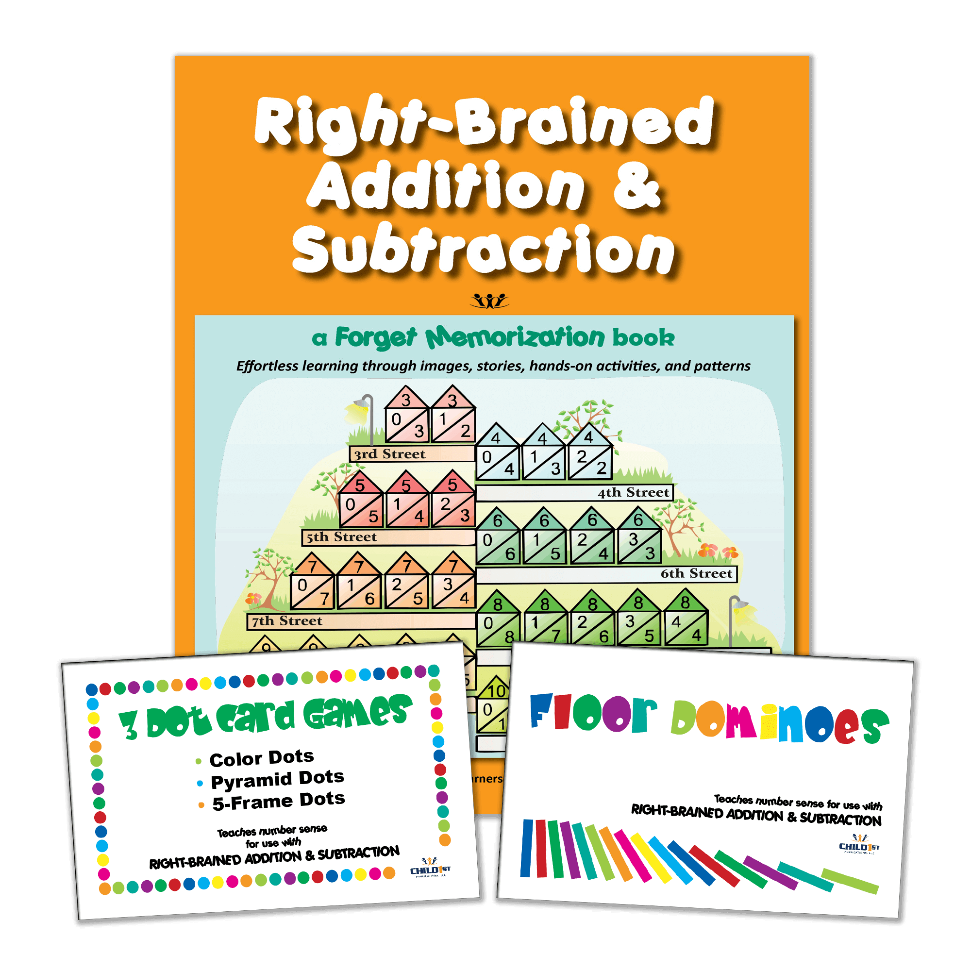 Right-Brained Addition & Subtraction Book & Games