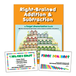 Load image into Gallery viewer, Right-Brained Addition &amp; Subtraction Book &amp; Games
