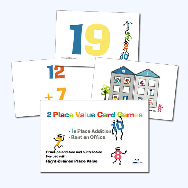 Right-Brained Place Value Adding 1s Cards