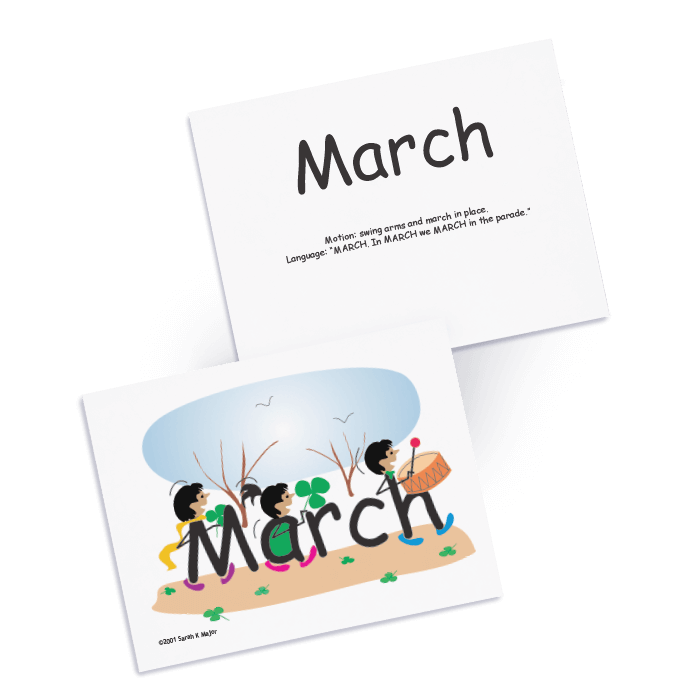 SnapWords® Teaching Card March