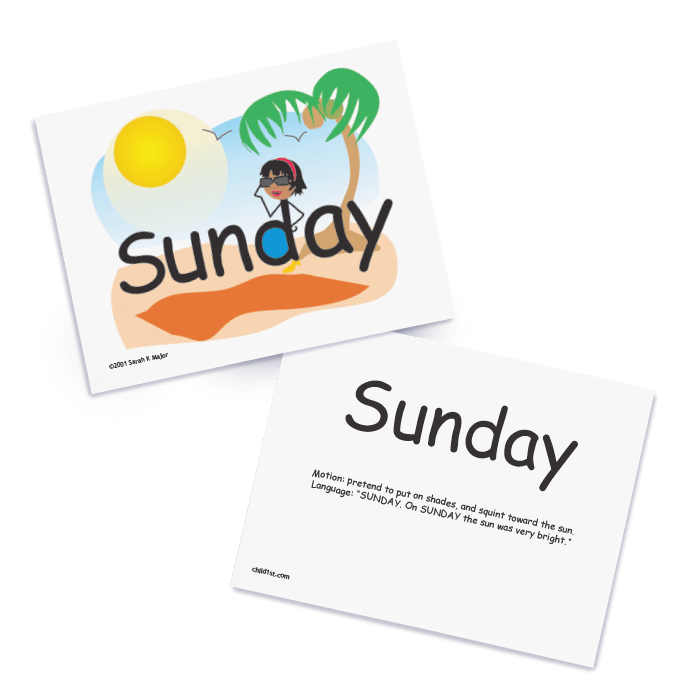 SnapWords® Teaching Card Sunday