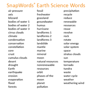 SnapWords® Science Vocabulary Kit
