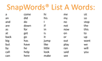 Load image into Gallery viewer, SnapWords List A Words
