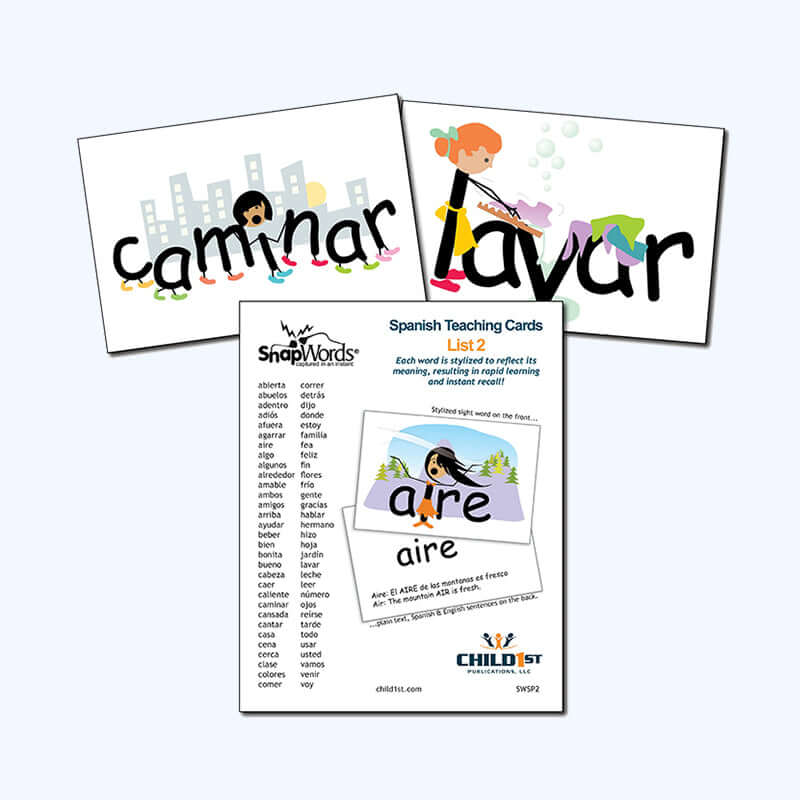 SnapWords® Spanish List 2 Teaching Cards