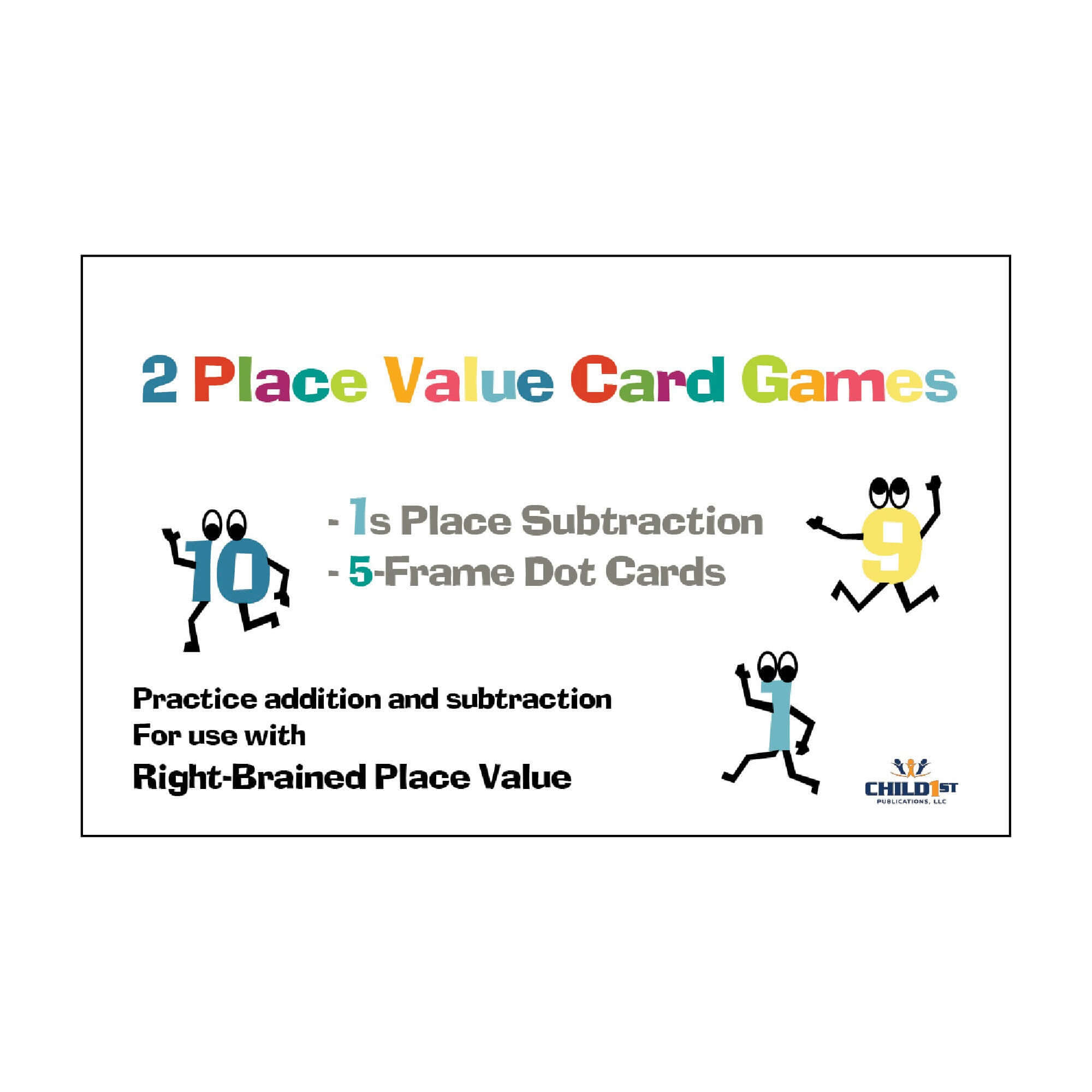 Right-Brained Place Value Subtracting 1s Cards