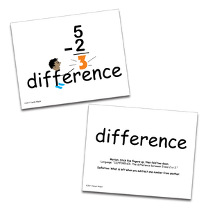 SnapWords® Math Vocabulary Set 2 - Child1st Publications